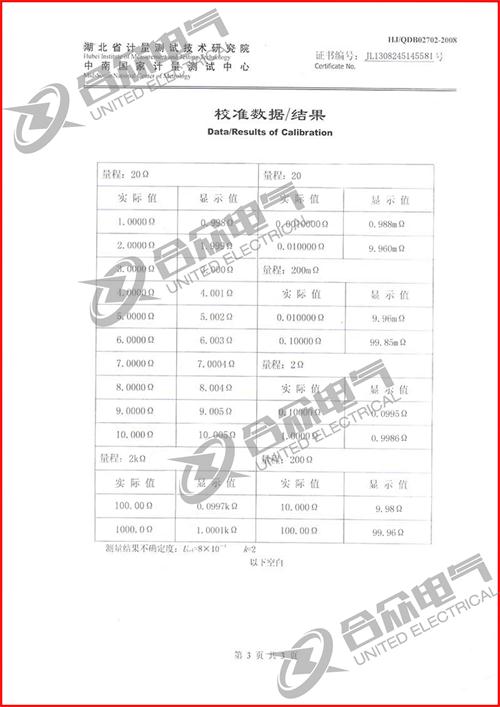 直流电阻快速测试仪，直流电阻测试仪 证书